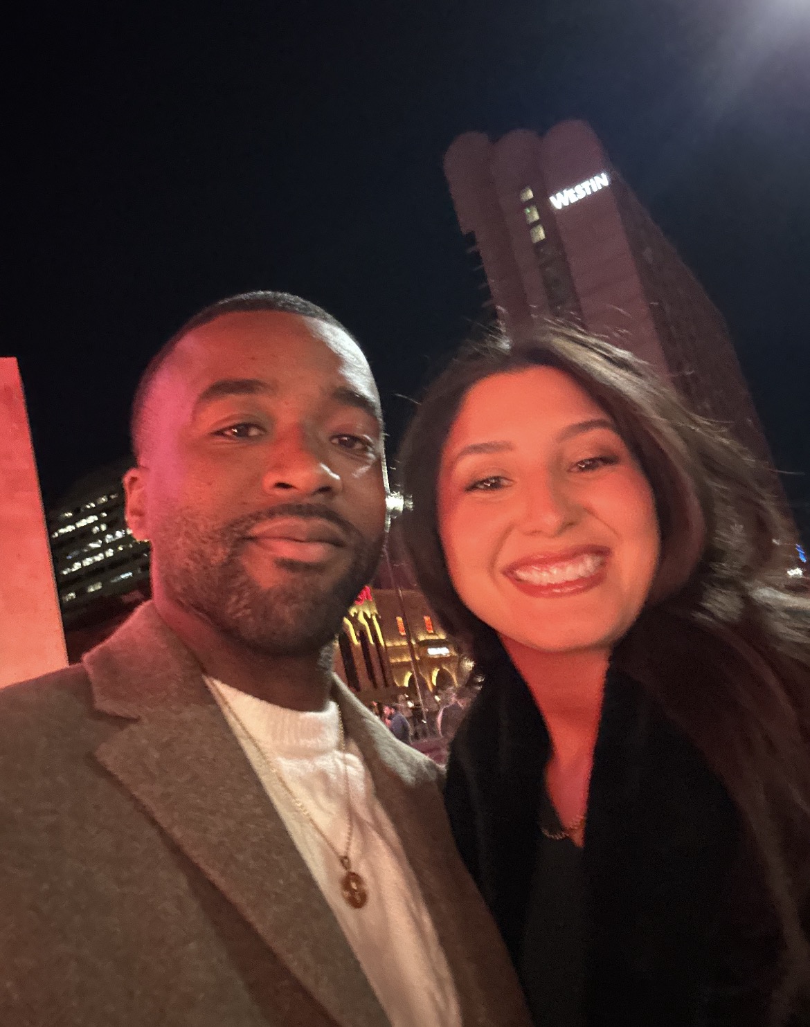 Shaq Moore from the Mens National Team and FC Dallas Poses at The Front Entrance